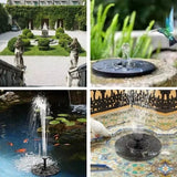 Solar Fountain Water Pump – Floating Garden Pump with Multiple Nozzles for Bird Baths, Ponds, and Outdoor Decor