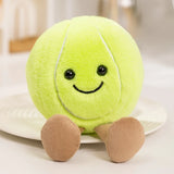 Sports Plush Ball Set - Adorable Stuffed Football, Basketball & Baseball Pillow Toys