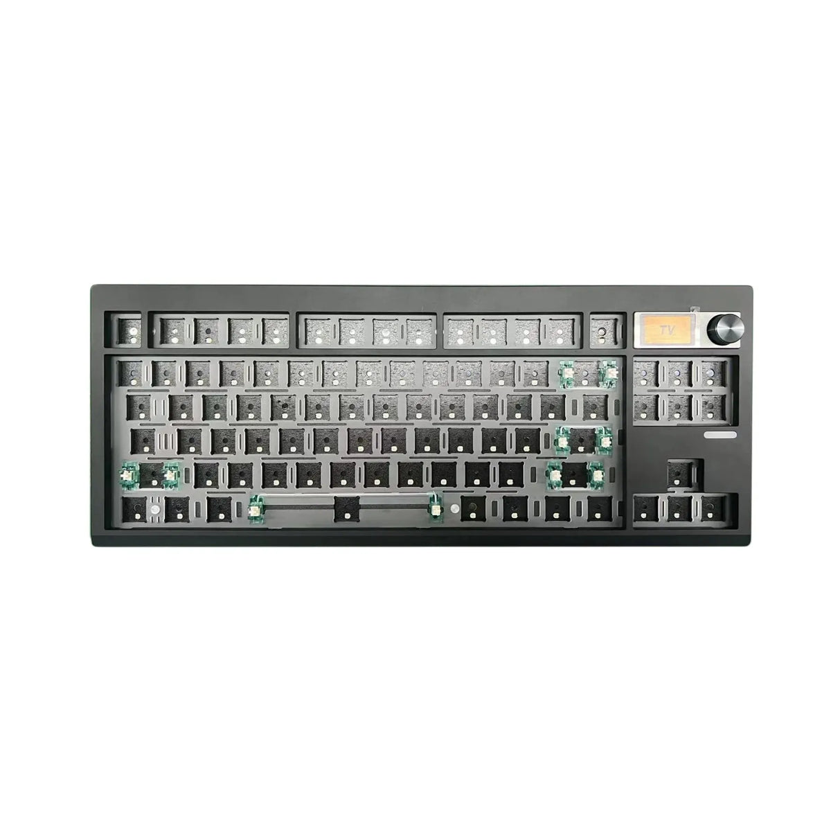 Wireless Bluetooth Mechanical Keyboard Kit with Hot-Swappable Keys, RGB Backlighting, and VIA Programmable Features