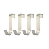 Ganchos multiusos para puertas de armarios: perchero de acero inoxidable para colgar abrigos, toallas, sombreros y más