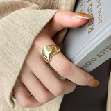 925 Sterling Silver Irregular Geometric Ring – Minimalist Jewelry for Women