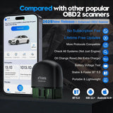 Advanced Bluetooth OBD2 Car Scanner with Full System Diagnostics & HUD Display