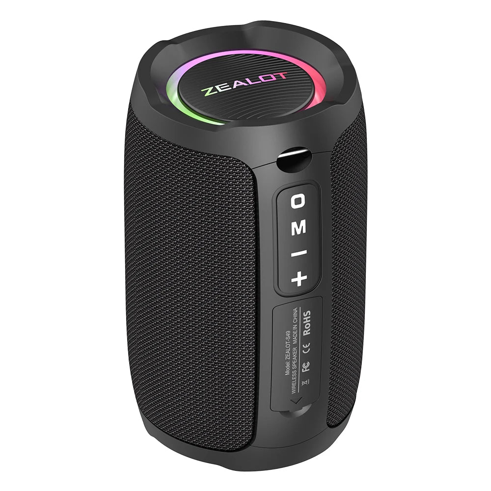 ZEALOT S49 Bluetooth Speaker - 20W IPX7 Waterproof Portable Speaker with Bass Boost & Dual Pairing