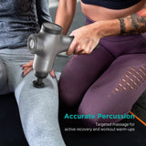 Professional Deep Tissue Massage Gun - 12mm Amplitude Percussion Massager for Muscle Pain Relief