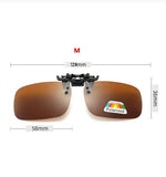 4-Color Polarized Clip-On Sunglasses – Flip-Up UV380 Lenses for Driving & Fishing