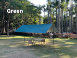 Lona impermeable para acampar: toldo ultraligero para exteriores y carpa para playa, jardín y senderismo 