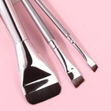 Ultra-Thin Makeup Brush Set - Traceless Foundation, Concealer & Eyeliner Brushes (3-Piece)