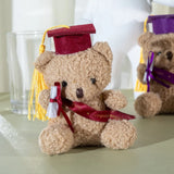 Mini Graduation Bear Plush Toy – Soft Cotton Stuffed Doll Gift