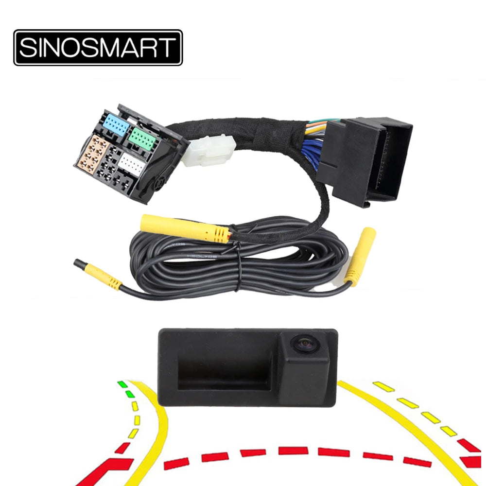 CanBus Dynamic Trajectory Reversing Camera for VW Audi Skoda Seat - Plug & Play Installation