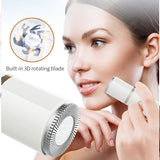5-in-1 Electric Shaver for Women - Painless Facial, Bikini & Body Hair Remover with USB Charging