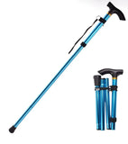 Adjustable Aluminum Hiking Walking Stick with Telescopic Folding Design