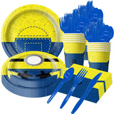 Minions-Themed Birthday Party Decorations Set for Kids with Balloons, Tableware & Cake Toppers
