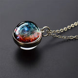 Trendy Glass Ball Pendant Necklace – Unisex Zinc Alloy Chain Design