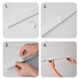 Luz LED con sensor de movimiento recargable por USB: iluminación regulable de 3 colores para debajo de los gabinetes