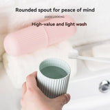 Portable Toothbrush Travel Case with Ventilation and Protective Cover
