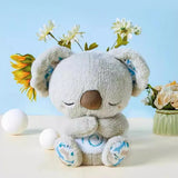 Breathing Koala Plush Toy with Soothing Sounds & Lights - Baby Sleep Companion