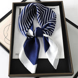 Elegant Striped Polyester Scarf & Shawl for Women – Stylish Accessory for All Seasons