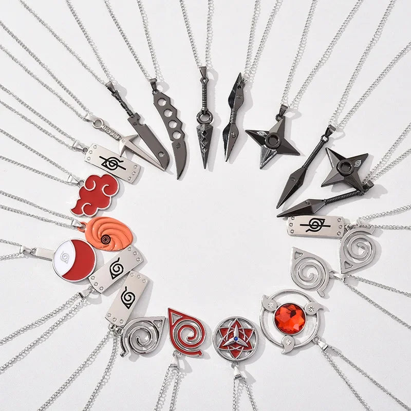Naruto Kunai Necklace - Anime Metal Pendant Cosplay Accessory
