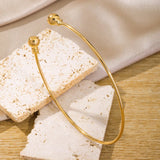 Adjustable Geometric Gold Arm Cuff Bracelet for Women