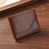 Slim Men’s Bifold Wallet – PU Leather Credit Card Holder & ID Organizer