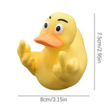 Middle Finger Rubber Duck - Funny Political Dashboard Decor with US Flag Design