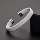 925 Sterling Silver Open Cuff Bracelet for Women - Trendy Adjustable Bangle Jewelry