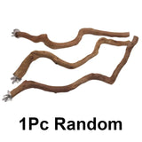 Natural Wood Parrot Perch – Bird Cage Standing Stick & Climbing Toy