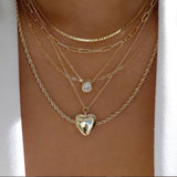 Collar vintage de varios estilos en color dorado nuevo para mujer, conjunto de collares con colgante de cristal multicapa de estilo bohemio y moderno, regalos de joyería