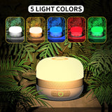 Linterna y linterna LED recargable para acampar NATFIRE LV10: luz de emergencia de 5 colores con función de banco de energía