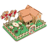 3D Wooden Windmill Puzzle - DIY Educational Building Toy for Kids & Adults