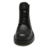 Men’s Genuine Leather Motorcycle Boots – Winter Warm Ankle Boots for Outdoor & Casual Wear (Sizes 38-48)