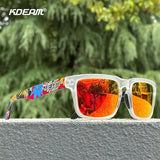KDEAM Unisex Polarized Square Sunglasses – UV400 Anti-Blue Light Eyewear for Driving, Fishing & Computer Use