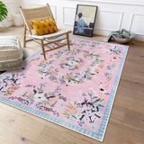 Alfombra de felpa suave y antideslizante: plegable, lavable y elegante para decorar el hogar