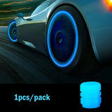 Glow-in-the-Dark Tire Valve Caps – Fluorescent Stem Covers for Cars, Motorcycles & Bicycles