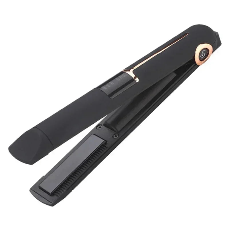 Portable Wireless Hair Straightener with USB Charging – 3 Temperature Settings & Power Bank Function
