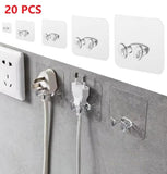 Transparent Suction Hook - Strong, Non-Punching Adhesive Wall Hook for Home & Kitchen