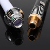 RGB Metal Lightsaber - 16-Color Changing LED Laser Sword with Sound Effects