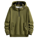 Men's Drop Shoulder Hooded Sweatshirt – Casual Autumn & Winter Pullover