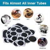 Complete Bike Tire Repair Kit with Patches, Levers & Vulcanizing Fluid