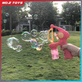 Automatic Bubble Gun for Kids - Large Bubble Blower with Included Bubble Solution