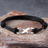 Custom Infinity Name Bracelet – Personalized Stainless Steel Charm for All Genders