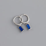 Crystal Stainless Steel Hoop Earrings – Sparkling Trendy Style for Women
