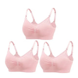 3-Piece Wire-Free Nursing Bra Set – Comfortable Maternity Bra for Breastfeeding Moms