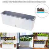 Self-Watering Dual-Layer Indoor Planter Pot with Water Level Indicator