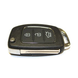 Hyundai Flip Key Case Replacement – 3-Button Key Fob Shell