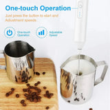 Cordless Handheld Electric Mixer with 11000 RPM Speed and Rechargeable Power