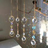 Crystal Sun Catcher Wind Chime – Hanging Prism Pendant for Home, Garden, or Event Decor