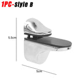 Adjustable Glass Shelf Brackets – Heavy-Duty Zinc Alloy Wall Mount Supports