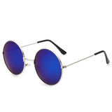 FOENIXSONG Fashion Pilot Round Gradient Mirror Sunglasses for Men & Women