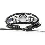 Luminous Zodiac Charm Leather Bracelet
